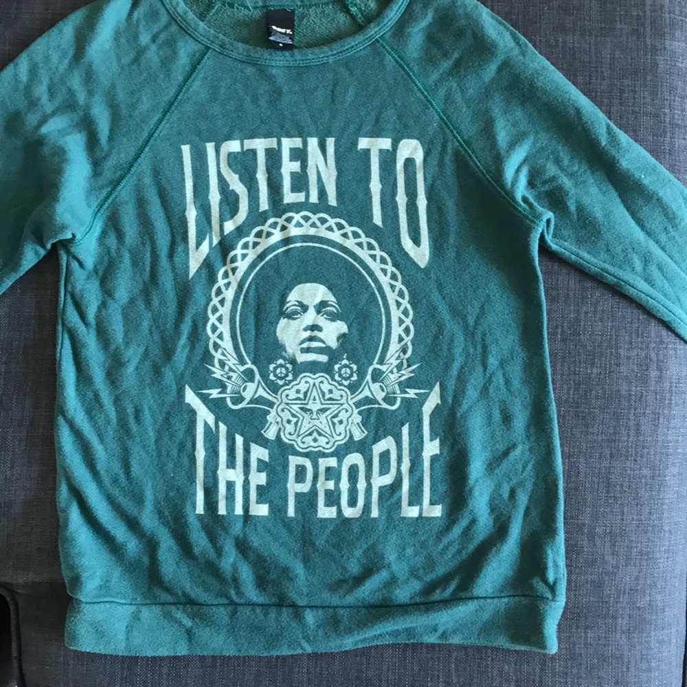 OBEY "Free the People" Long Sleeve Sweater